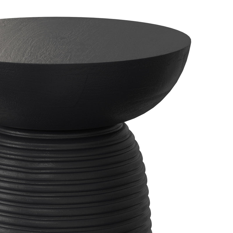 Boyd - Ribbed Accent Table - Black