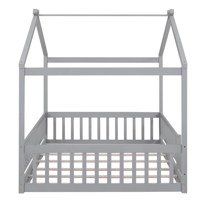 Bed House Bed Frame With Fence