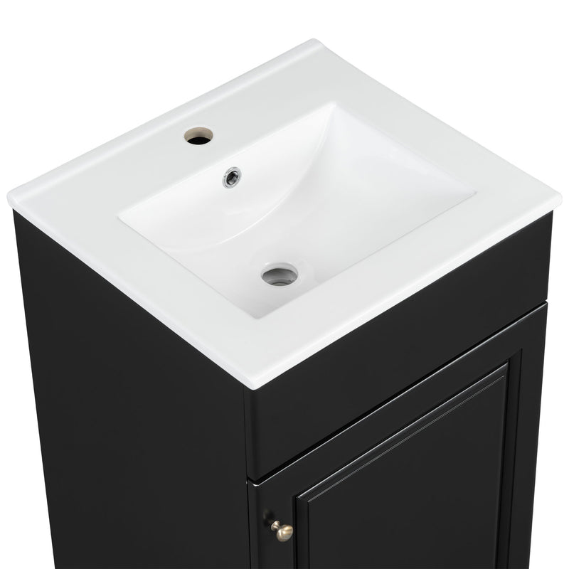 Bathroom Vanity With Sink, Cabinet With Adjustable Shelf