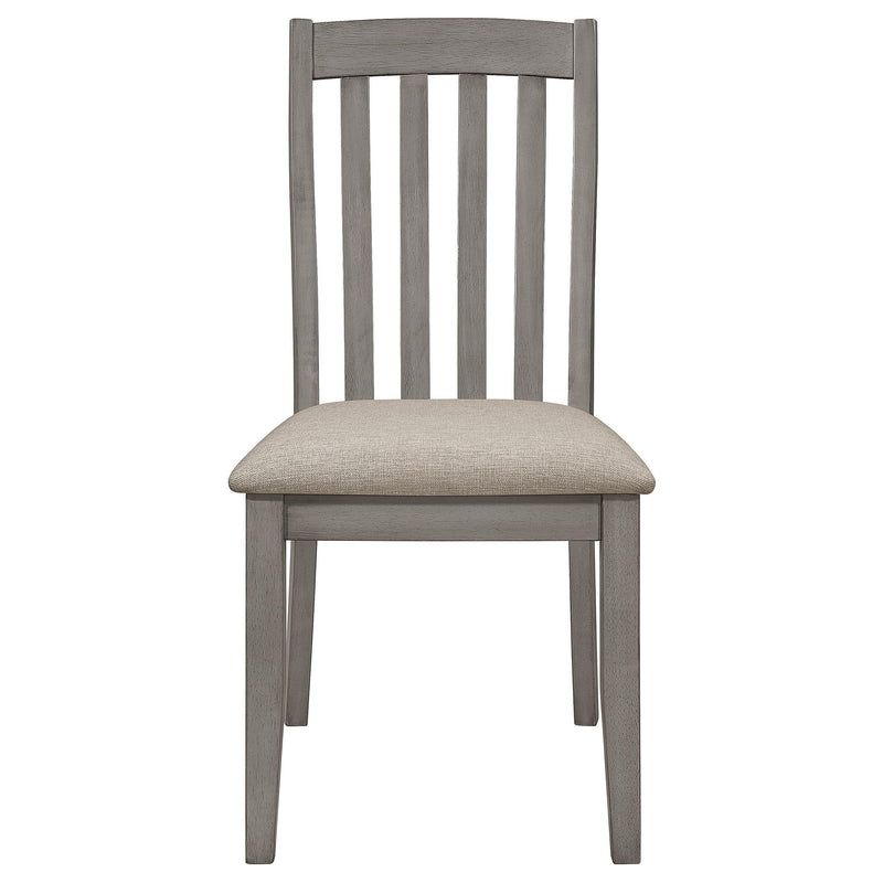 Nogales Wood Dining Side Chair Coastal Grey (Set of 2)