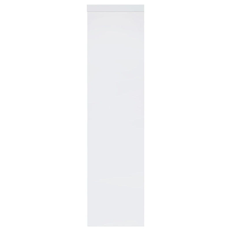 Jude 3-shelf Engineered Wood Media Tower High Gloss White