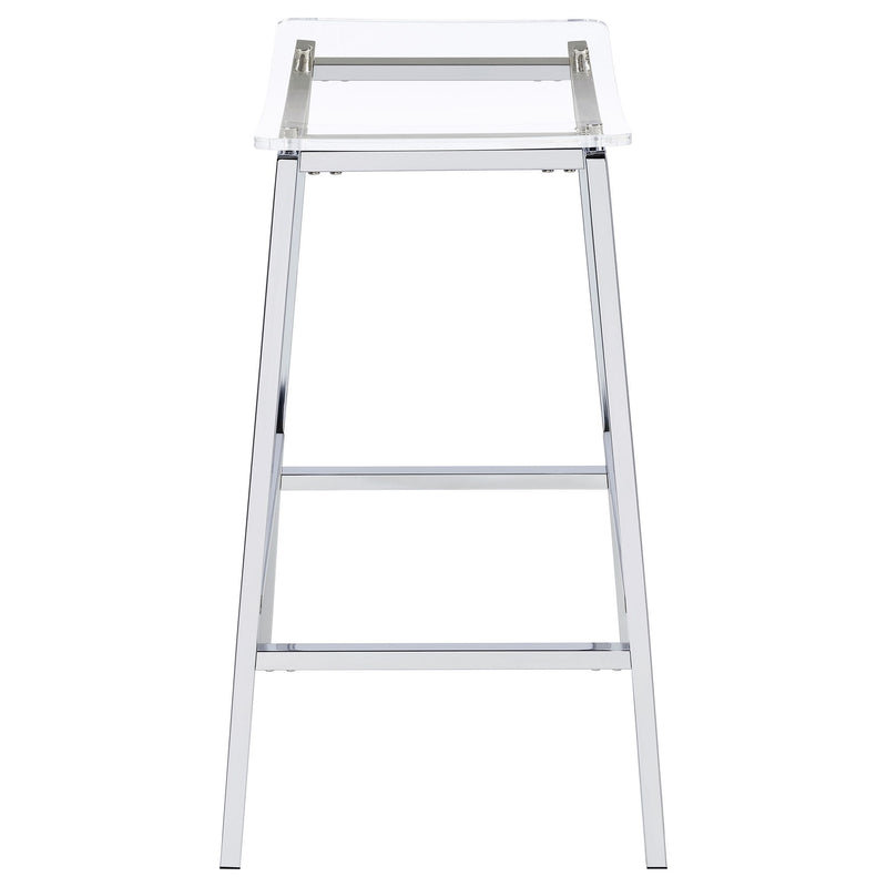 Staten - Backless Bar Stool (Set of 2) - Chrome
