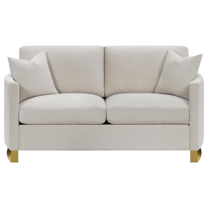 Corliss - Upholstered Arched Arm Loveseat
