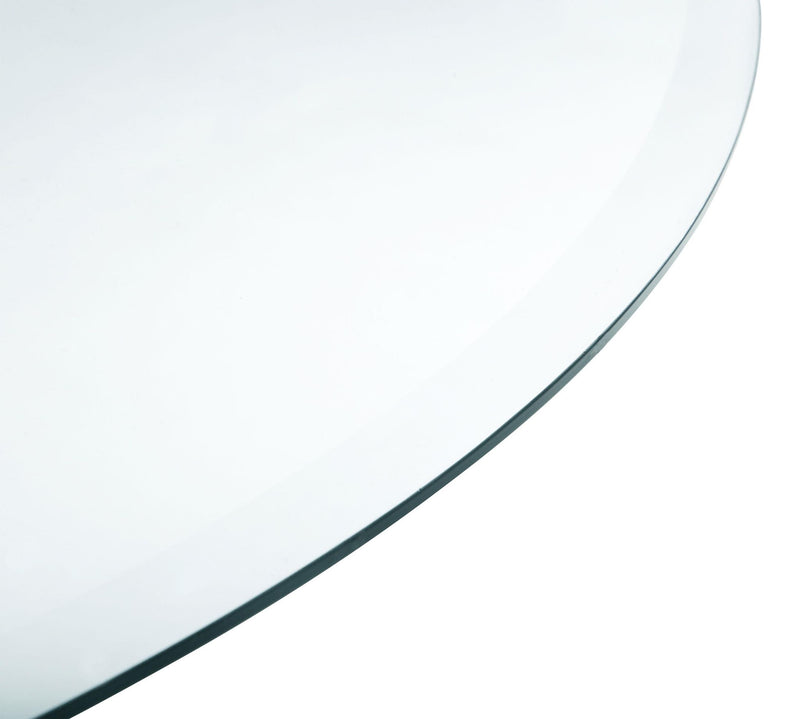 25-inch 8mm Round Clear Tempered Glass Top