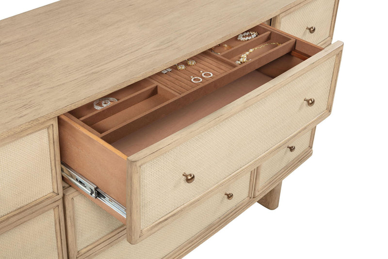 Kailani 4-piece California King Bedroom Set Beige Oak