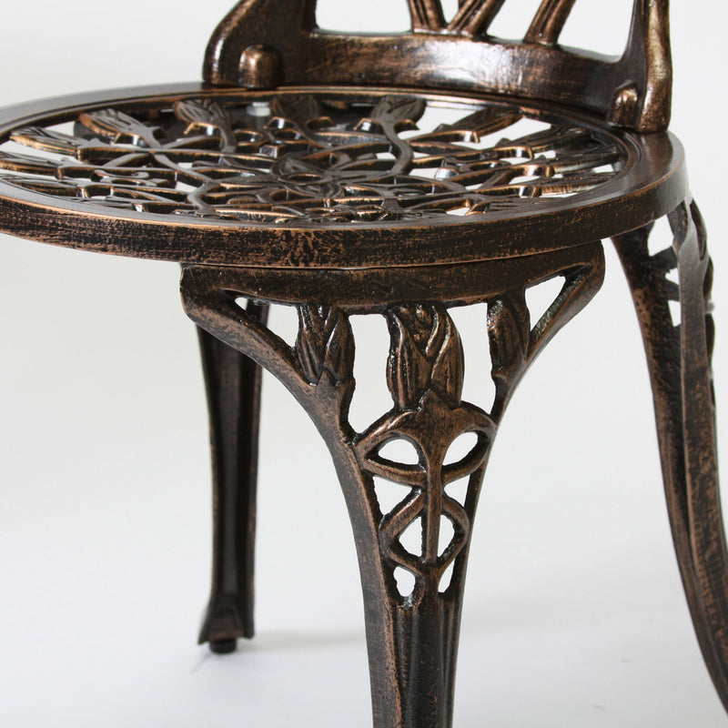Nassau - Cast 3 Pieces Bistro Set - Copper
