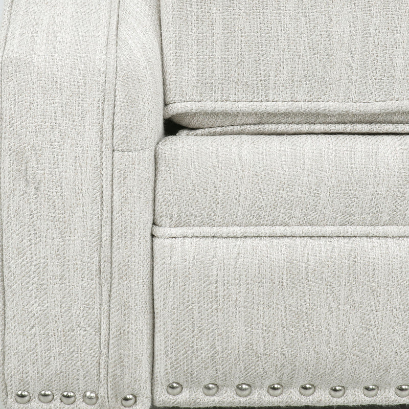Welch - Contemporary Tufted Pushback Recliner - Beige