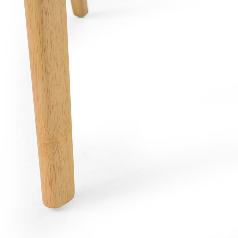 Contemporary Fabric Dining Chair With Wood And Sleek Design - Green