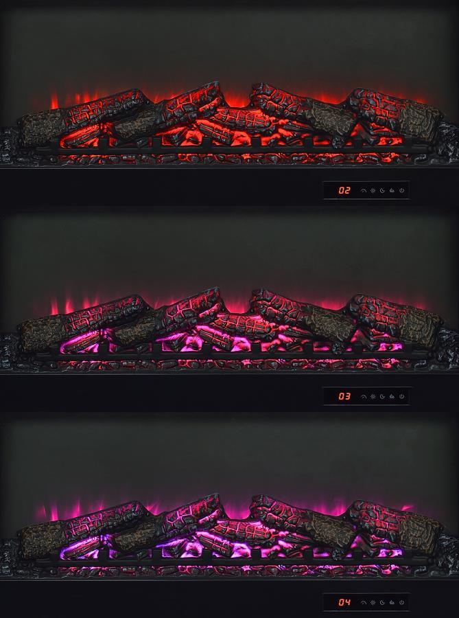 Havering - 71" TV Stand Fireplace Media Console - Dark Pine