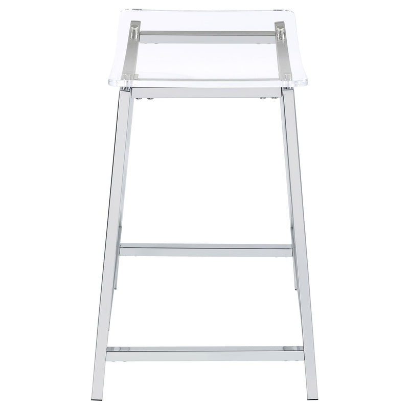 Staten - Backless Counter Stool (Set of 2) - Chrome