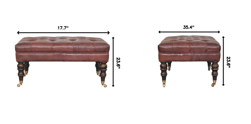 Buffalo - Ottoman With Castor Legs
