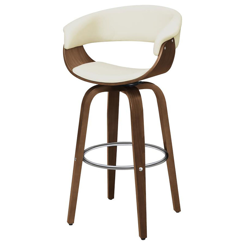 Swivel Bar Stool Elegant Design With Upholstery