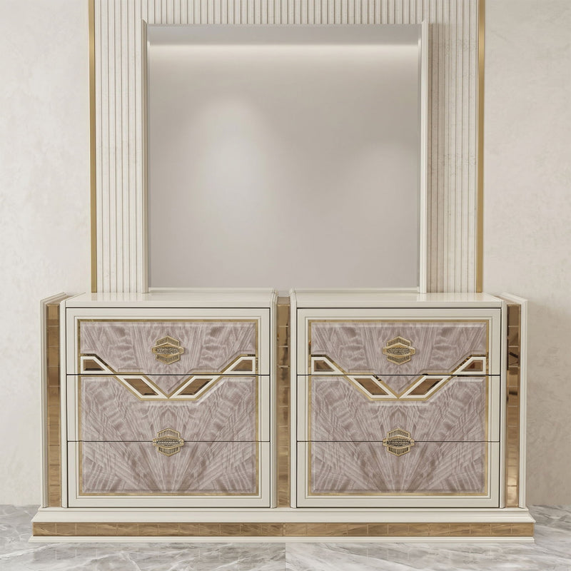 Omari - 6 Drawer Dresser - Beige
