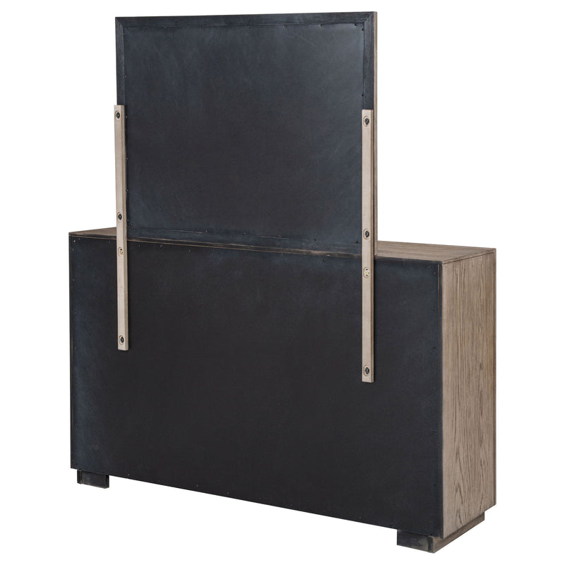 Gibbons - 6 Drawer Dresser And Mirror Set - Brown