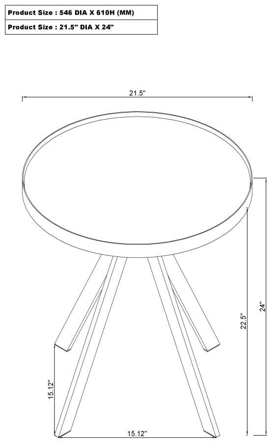 Briggs - Round Coffee And End Table Set