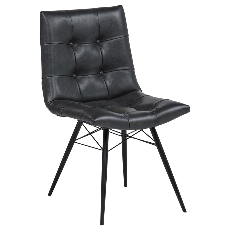 Aiken Upholstered Dining Side Chair Charcoal (Set of 4)