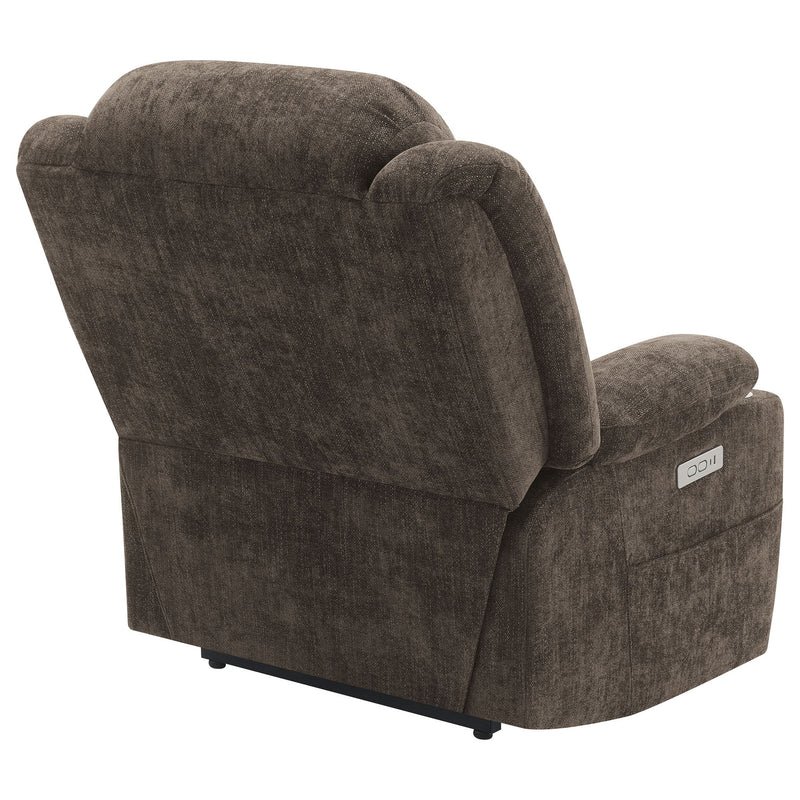 Beca - Upholstered Power Lift Recliner With Cupholders And USB Charging