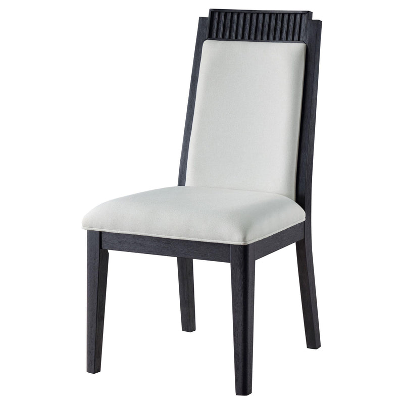 Brookmead Wood Dining Side Chair Ivory and Black (Set of 2)