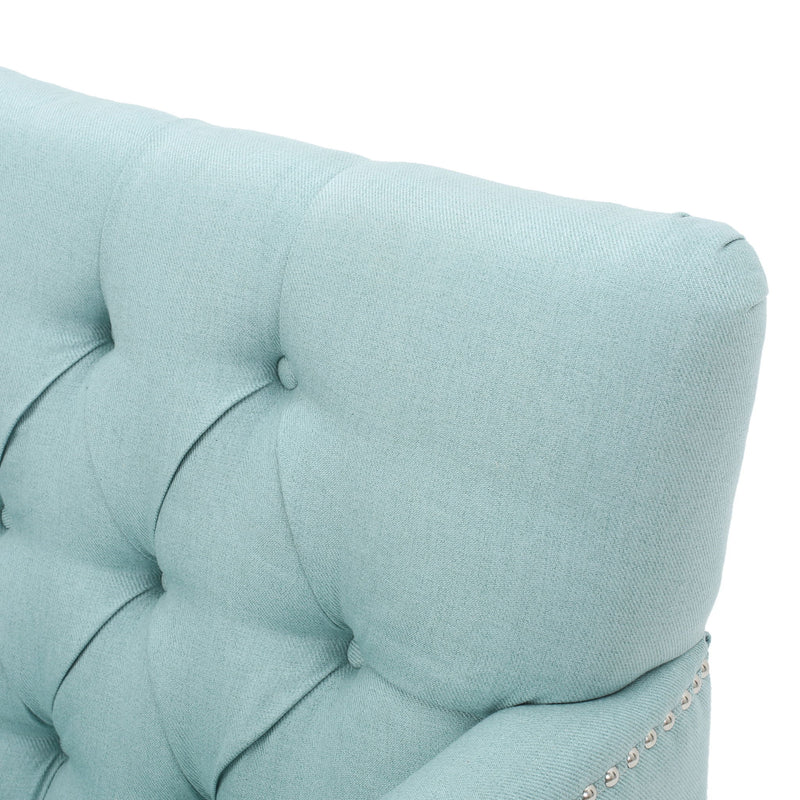 Harrison - Tufted Club Chair With Button Tufted Back And Birch Wood Legs