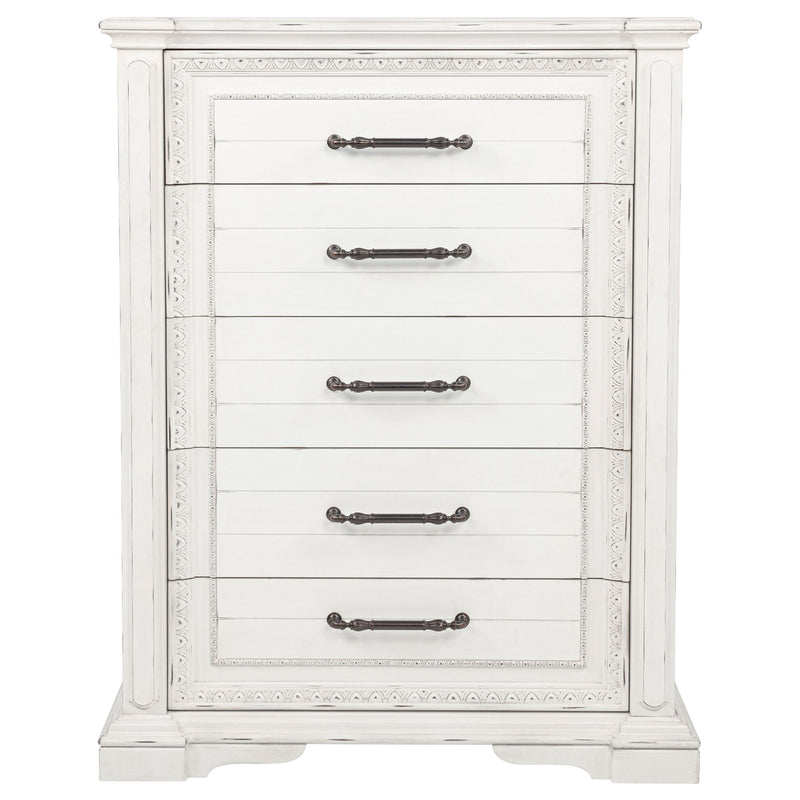 5 Drawer Bedroom Chest Of Drawers - Vintage