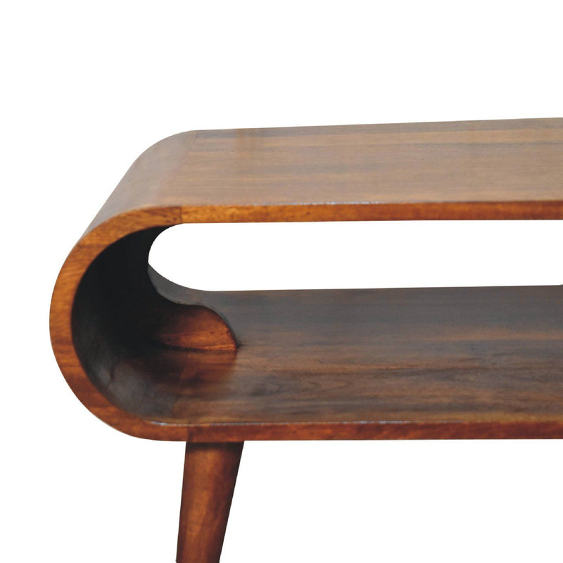 Solid Wood Open Coffee Table