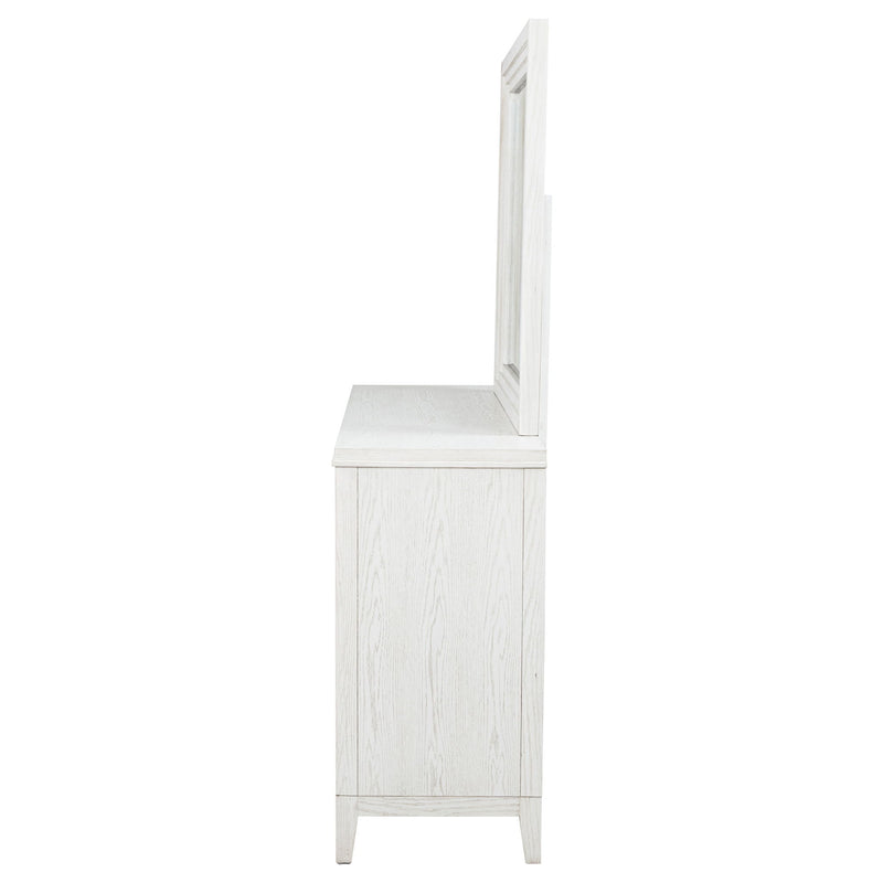 6 Drawer Dresser & Mirror - White