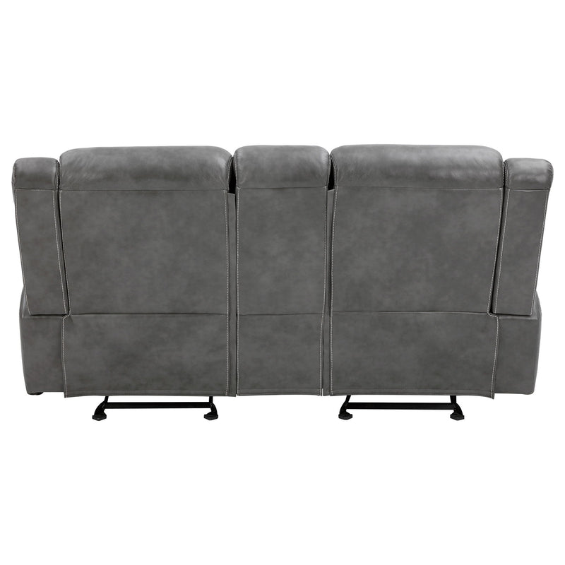 Carmen - Cool Motion Loveseat With Storage, With Reclining Function And Built In Storage - Gray