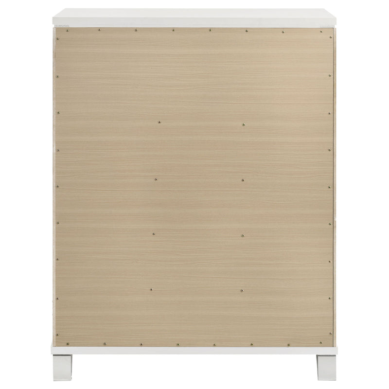 5 Drawer Bedroom Chest Of Drawers - White