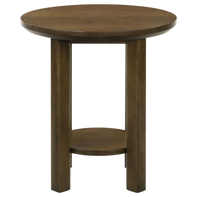 Crispin - Round Table With Lower Shelf