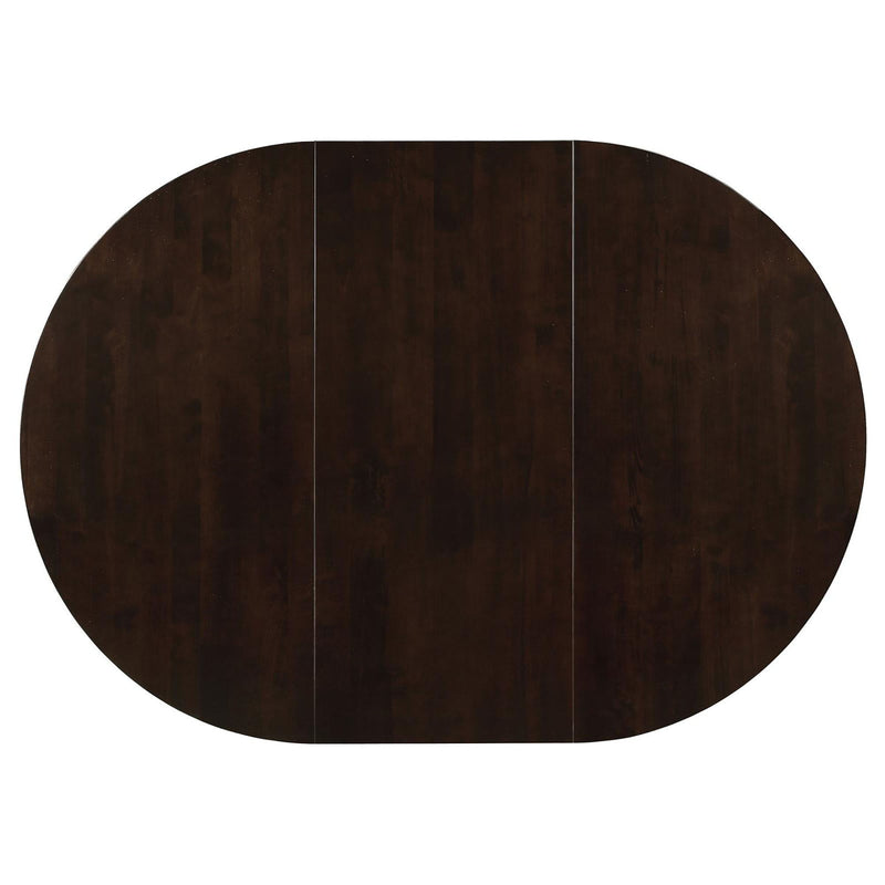 Elmira - Oval Dining Table With Leaf Extension - Brown