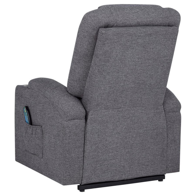 Louie - Chenille Upholstered Power Lift Massage Chair