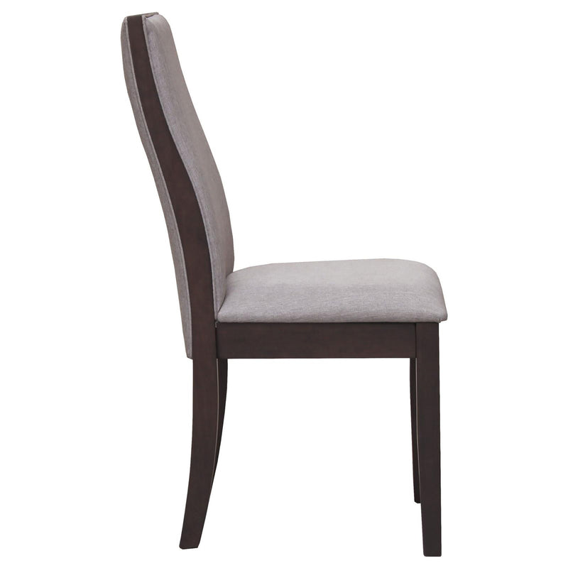 Upholstered Dining Chair (Set of 2) - Taupe / Brown