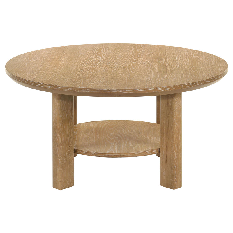 Crispin - Round Table With Lower Shelf