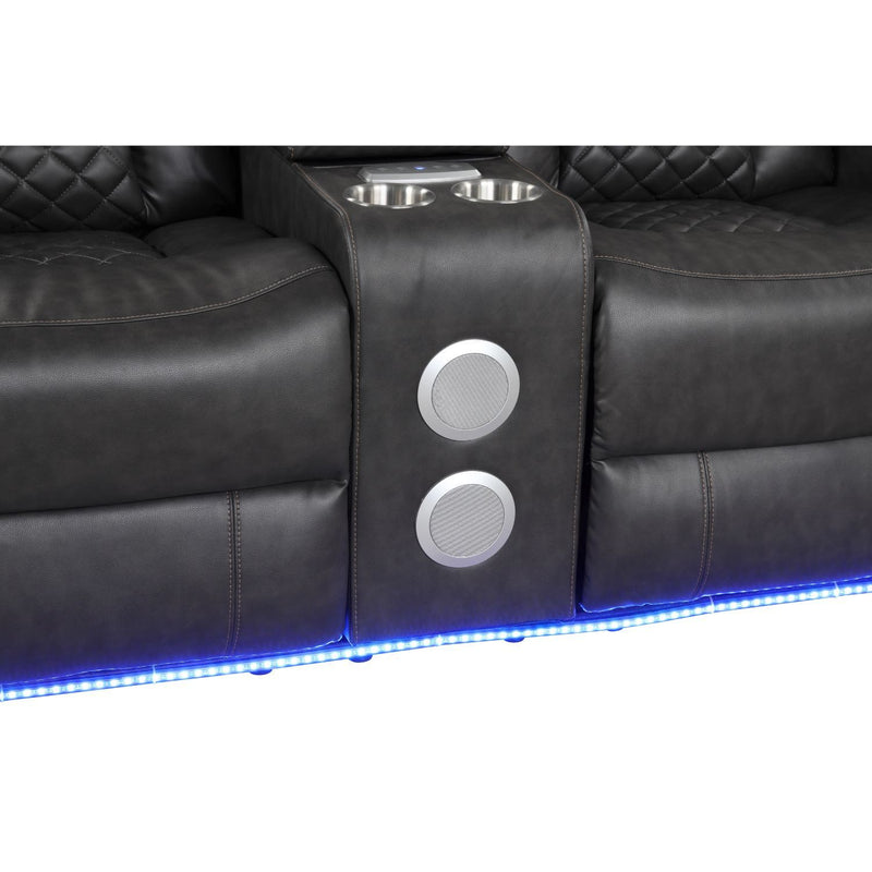 Benz - Power Recliner Set With LED Lighting And USB Charging