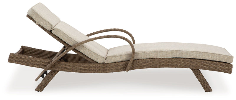 Beachcroft - Chaise Lounge With Cushion - Beige
