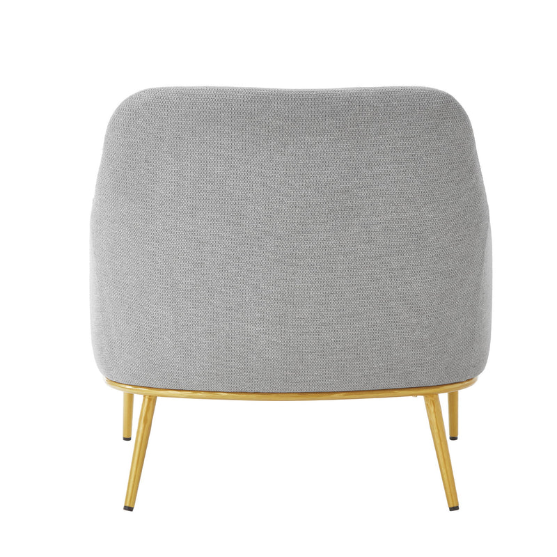 Modern Elegance Accent Chair With Curved Backrest