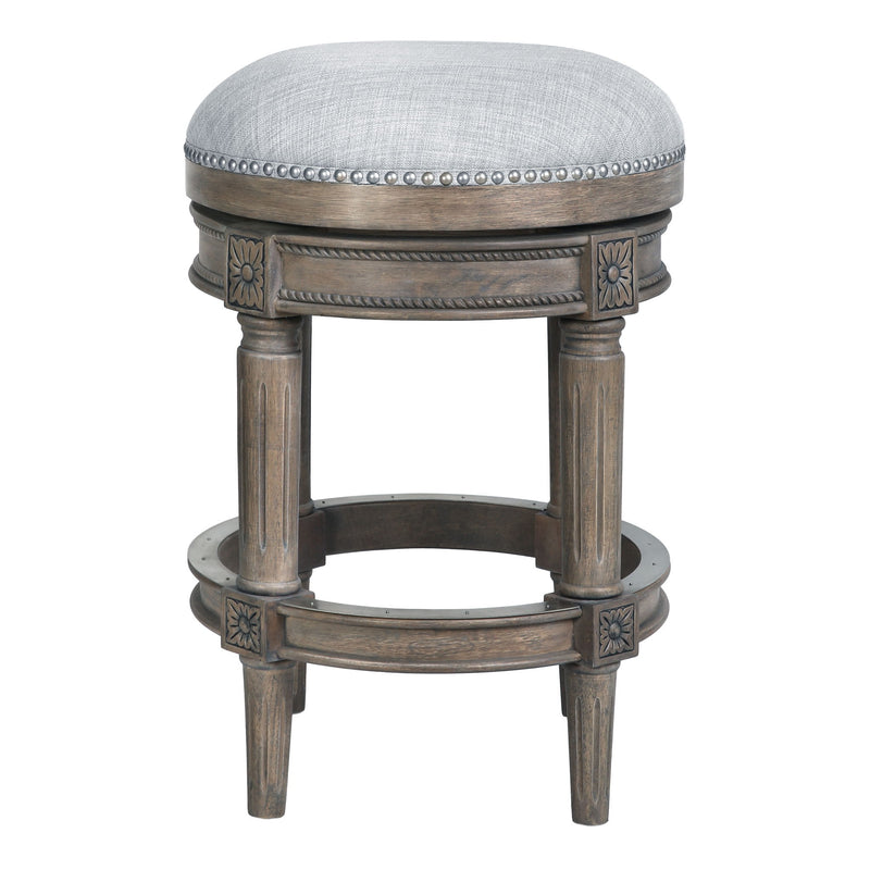 Rustic Elegance Backless Swivel Stool