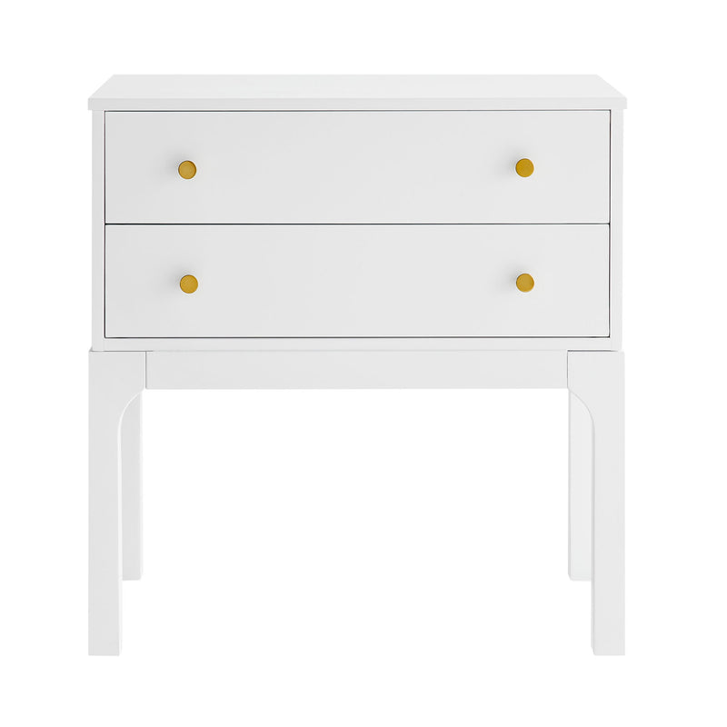 Alonso - 2 Drawer Nightstand - White