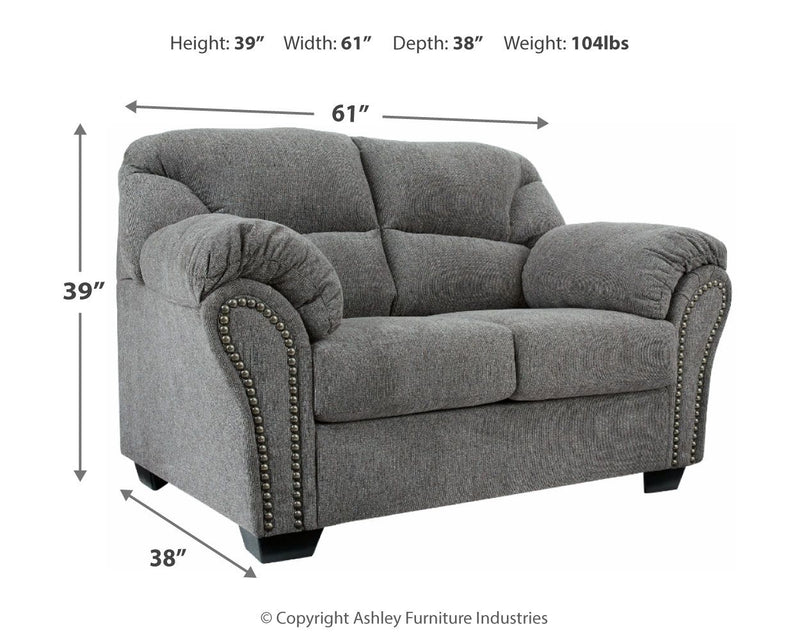 Allmaxx - Loveseat - Pewter