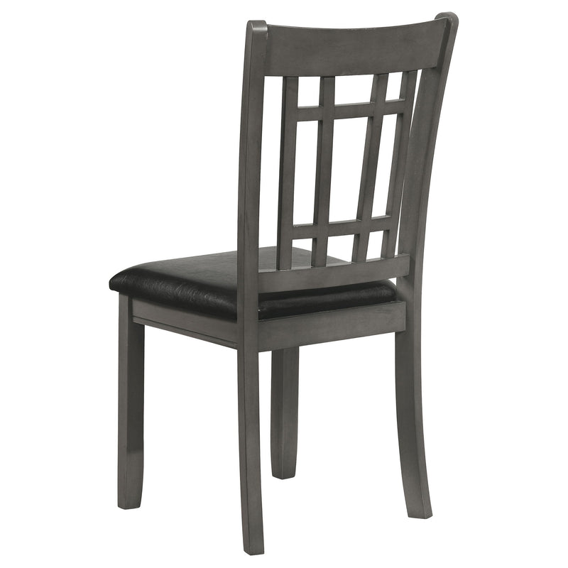 Ingall - 5 Piece Set With Storage Table And Upholstered Chairs - Medium Gray