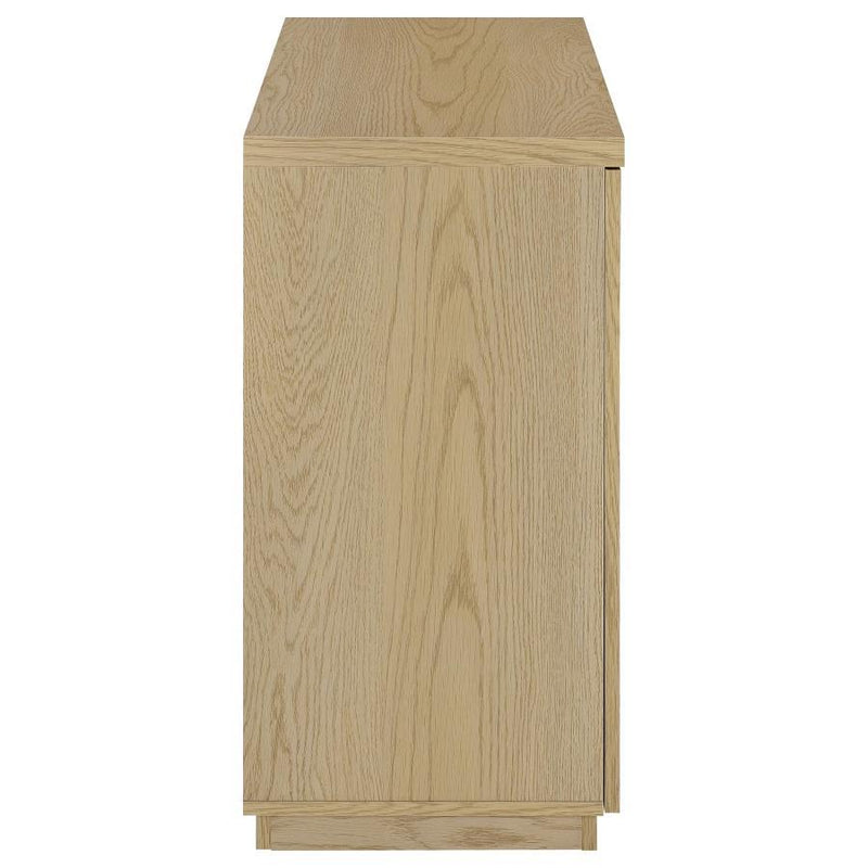 Tilbury - 2-Door Glass Front Accent Display Cabinet - Light Oak