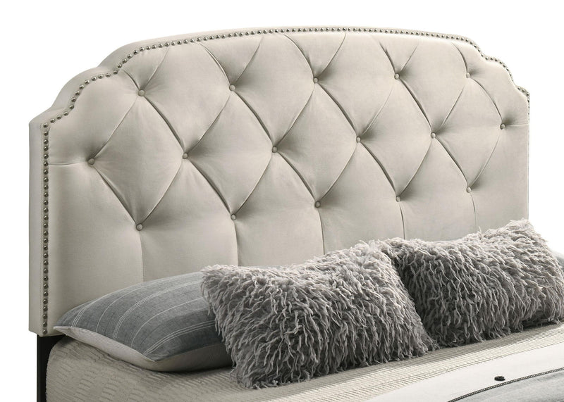 Marianna 4-drawer Upholstered Queen Storage Bed Cream