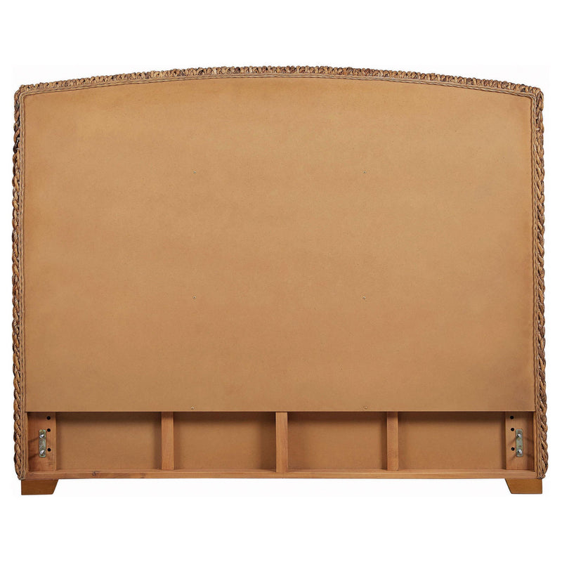 Laughton Woven Banana Leaf California King Headboard Amber