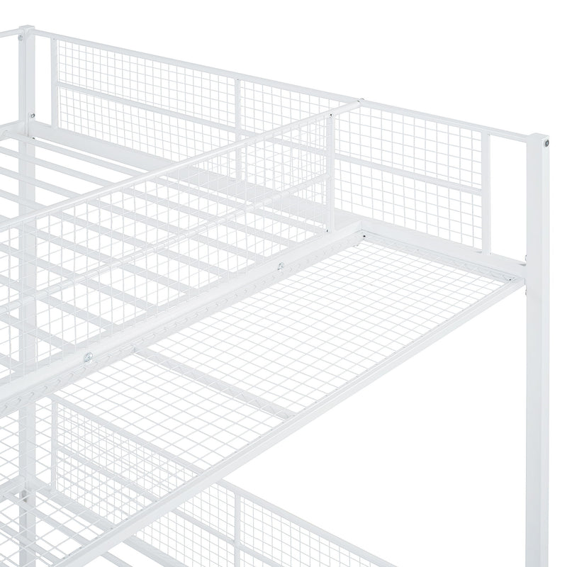 Bunk Bed With 5 Tier Shelves