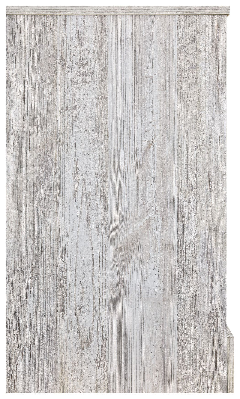 Paxberry - Six Drawer Dresser - Vinyl-Wrapped - Whitewash