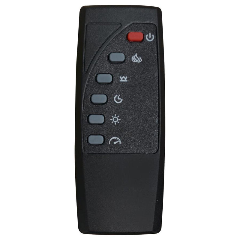 Carey - 79" TV Stand Fireplace Media Console - Dark Pine