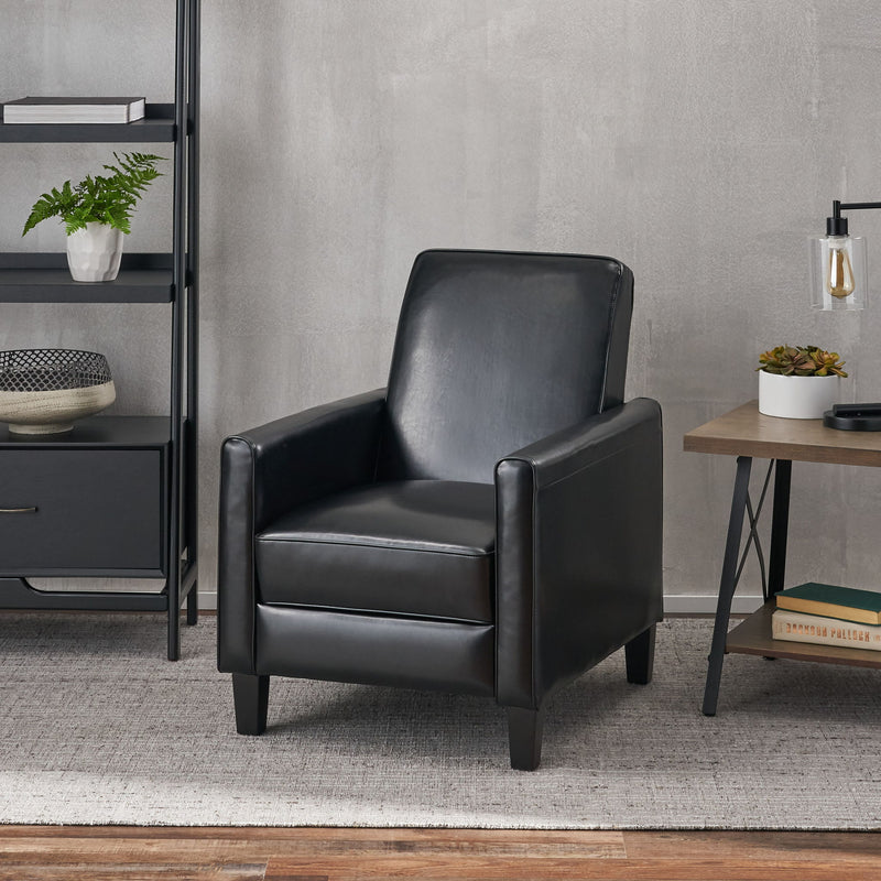 Upholstered Push Back Recliner Chair For Living Room