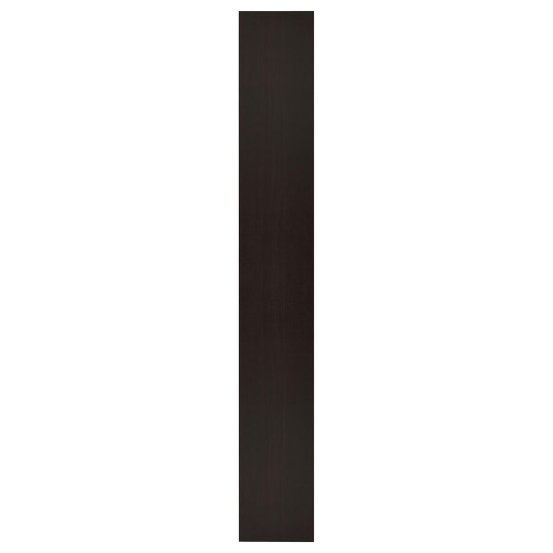 Rectangular Bookcase Tall Slim Storage With 9 Shelves - Brown