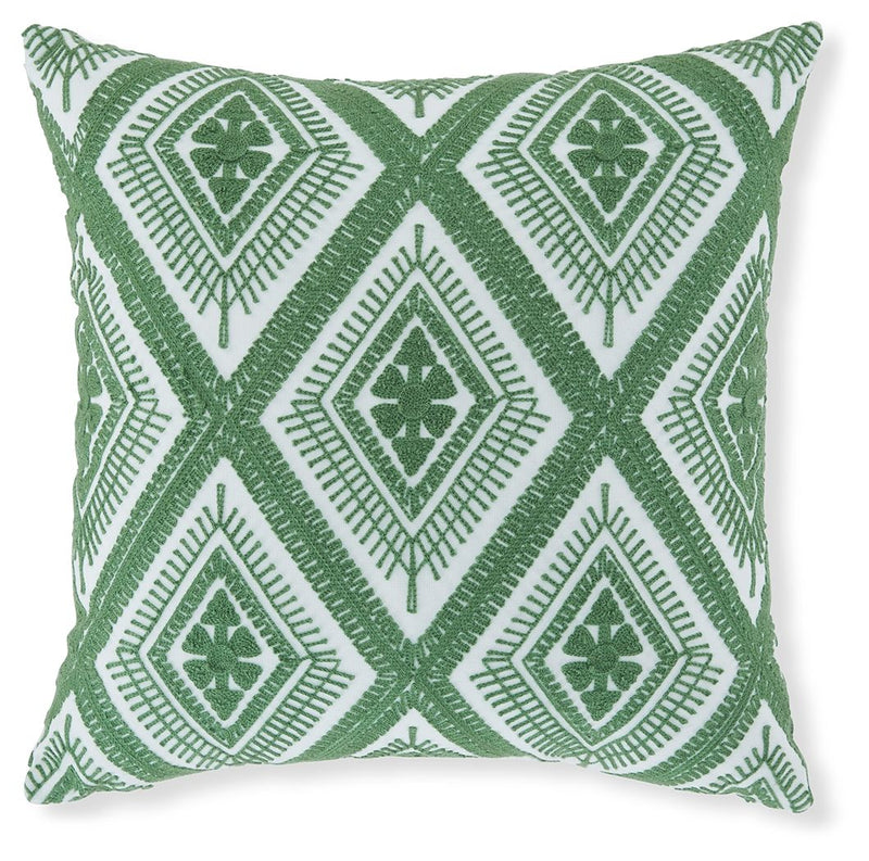 Bellvale - Pillow - Green / White