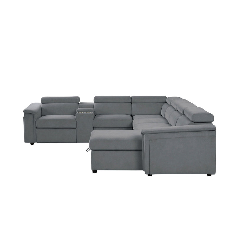 Harvey - Power Recliner Sleeper Sectional